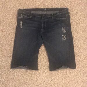 Distressed long shorts